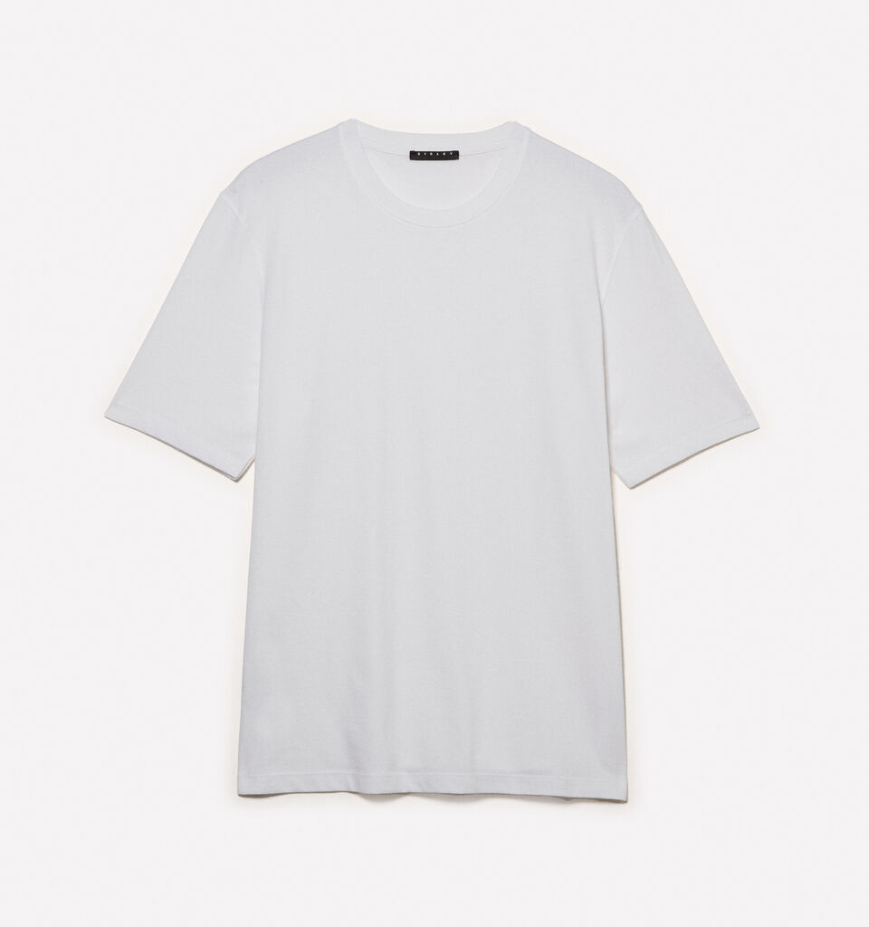 T-shirt a maniche corte regular fit bianca - t-shirt a manica corta da uomo - Bianco | Sisley image number 5